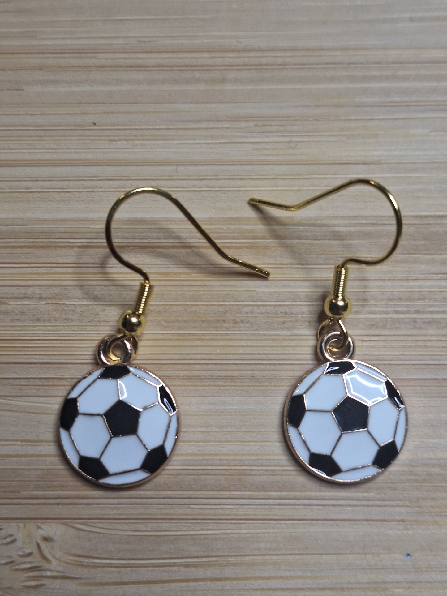 Boucles d'oreilles ballon de foot