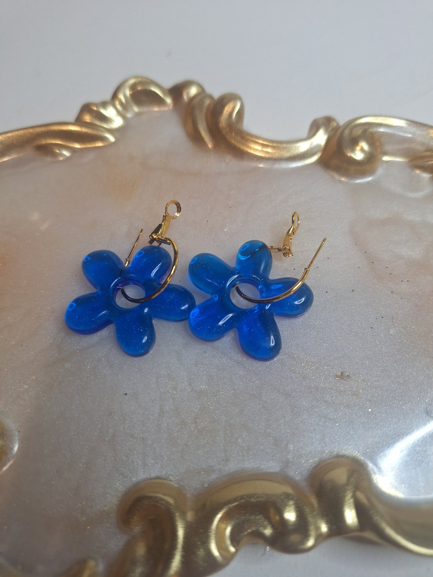 Boucles d oreilles 5 pétales