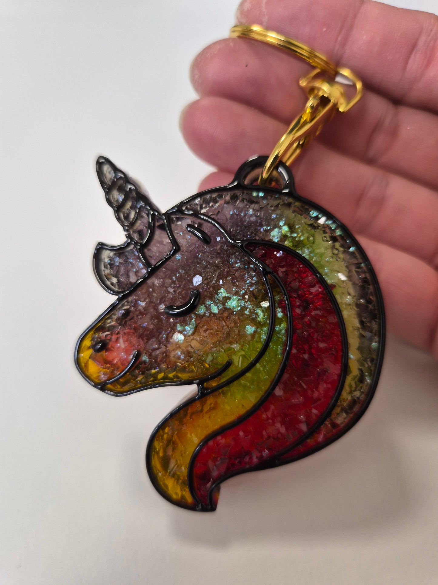 Porte cle licorne