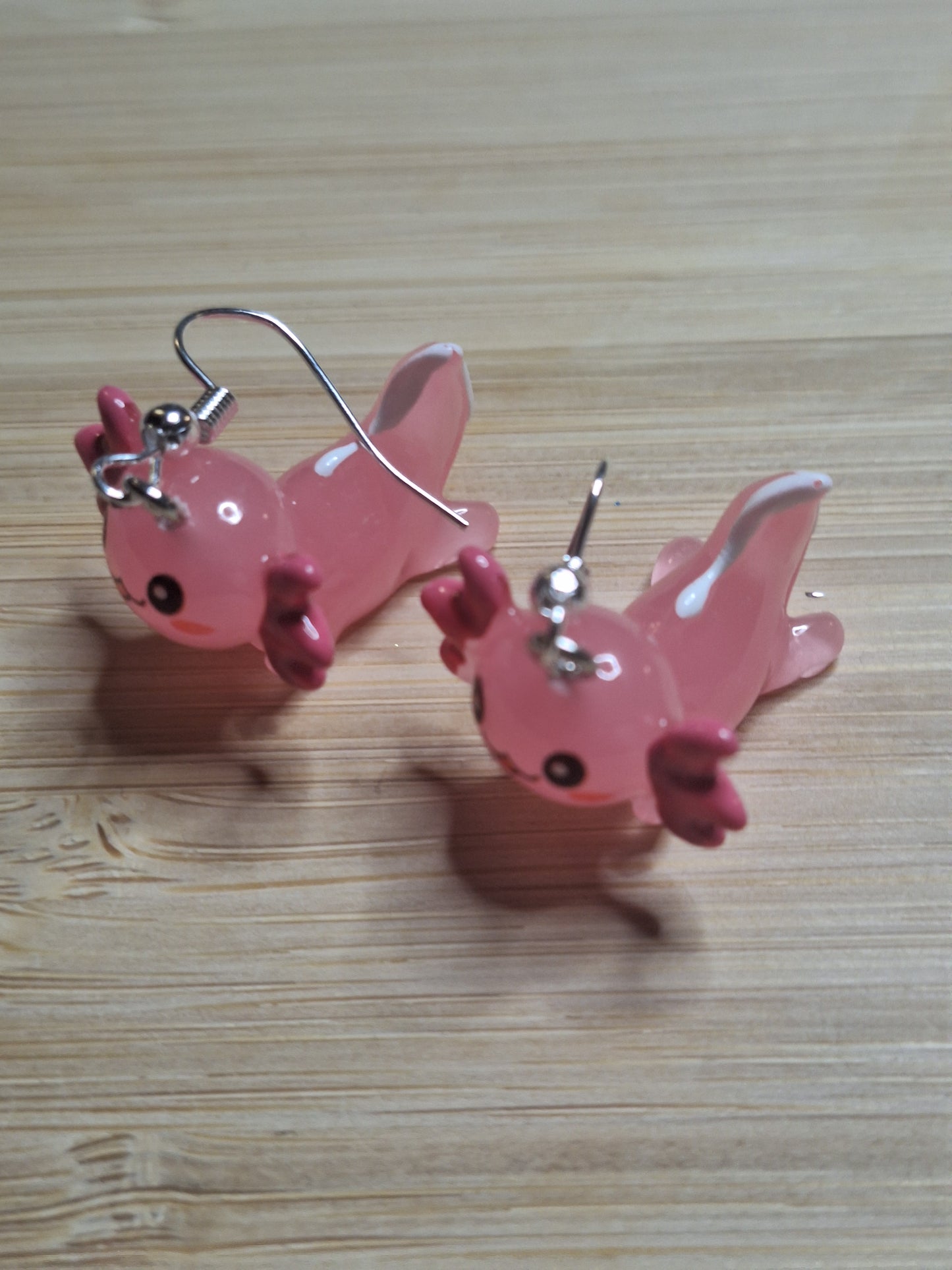 Boucles d'oreilles axolotl