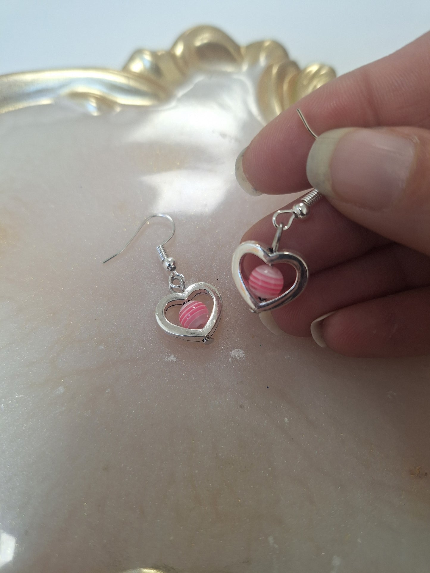 Boucles d'oreilles coeur