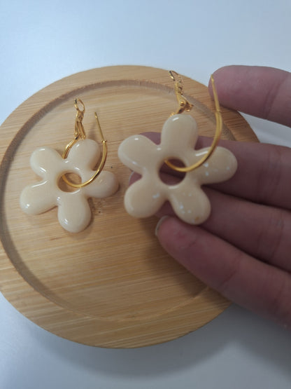 Boucles d oreilles 5 pétales