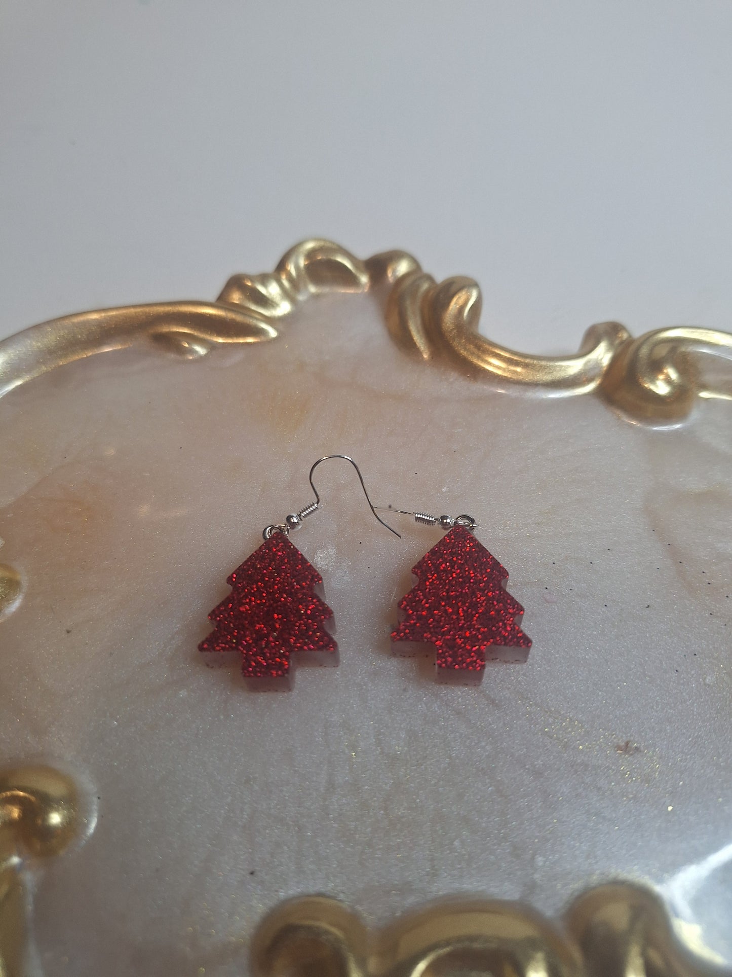 Boucles d'oreilles sapin de Noël 🎄
