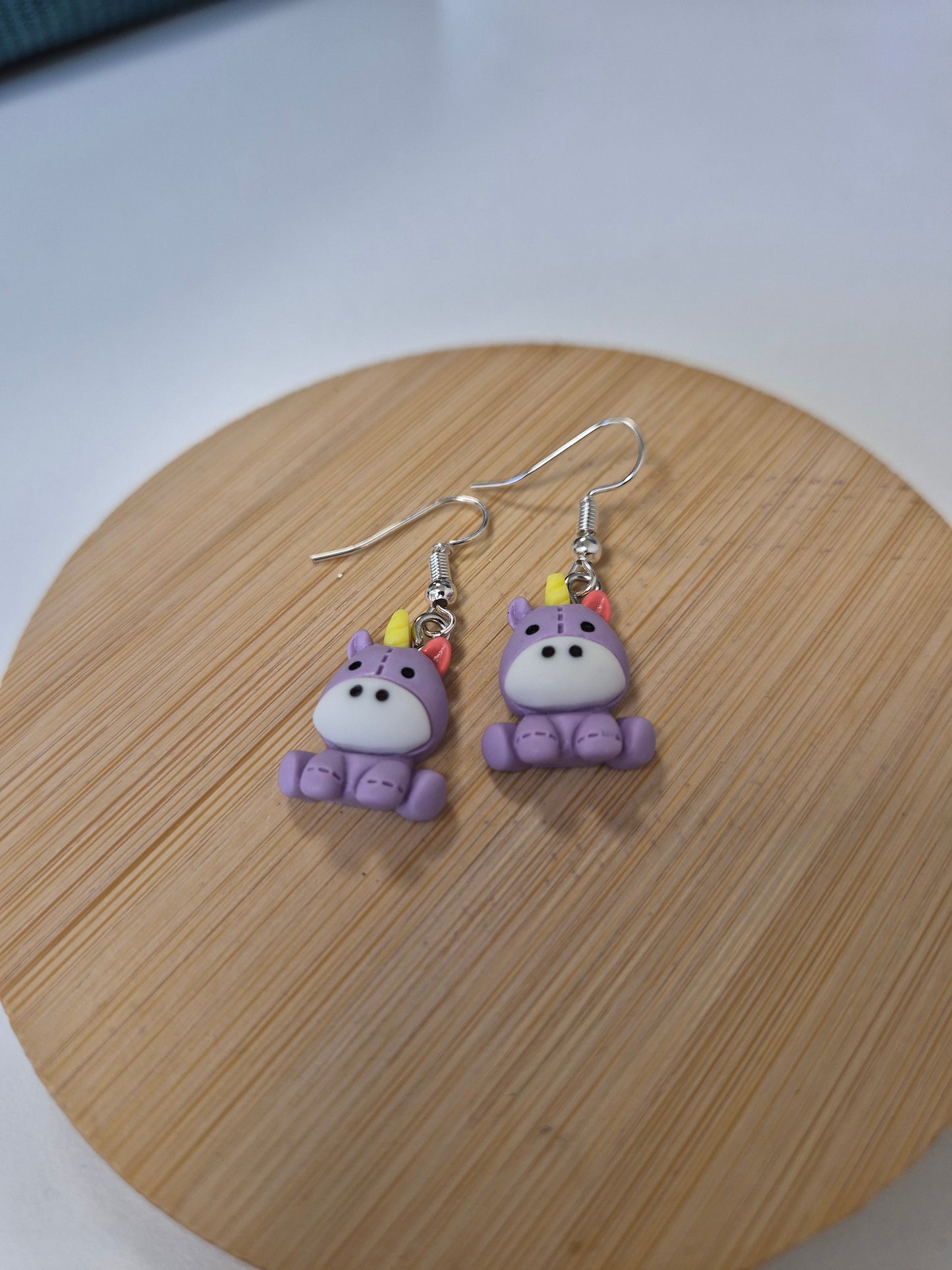 Boucles d'oreilles licorne