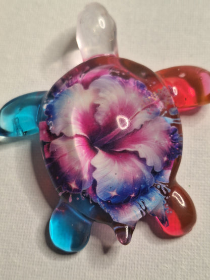 Deco tortue et hibiscus 🌺