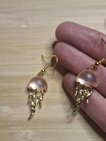Boucles d'oreilles méduse