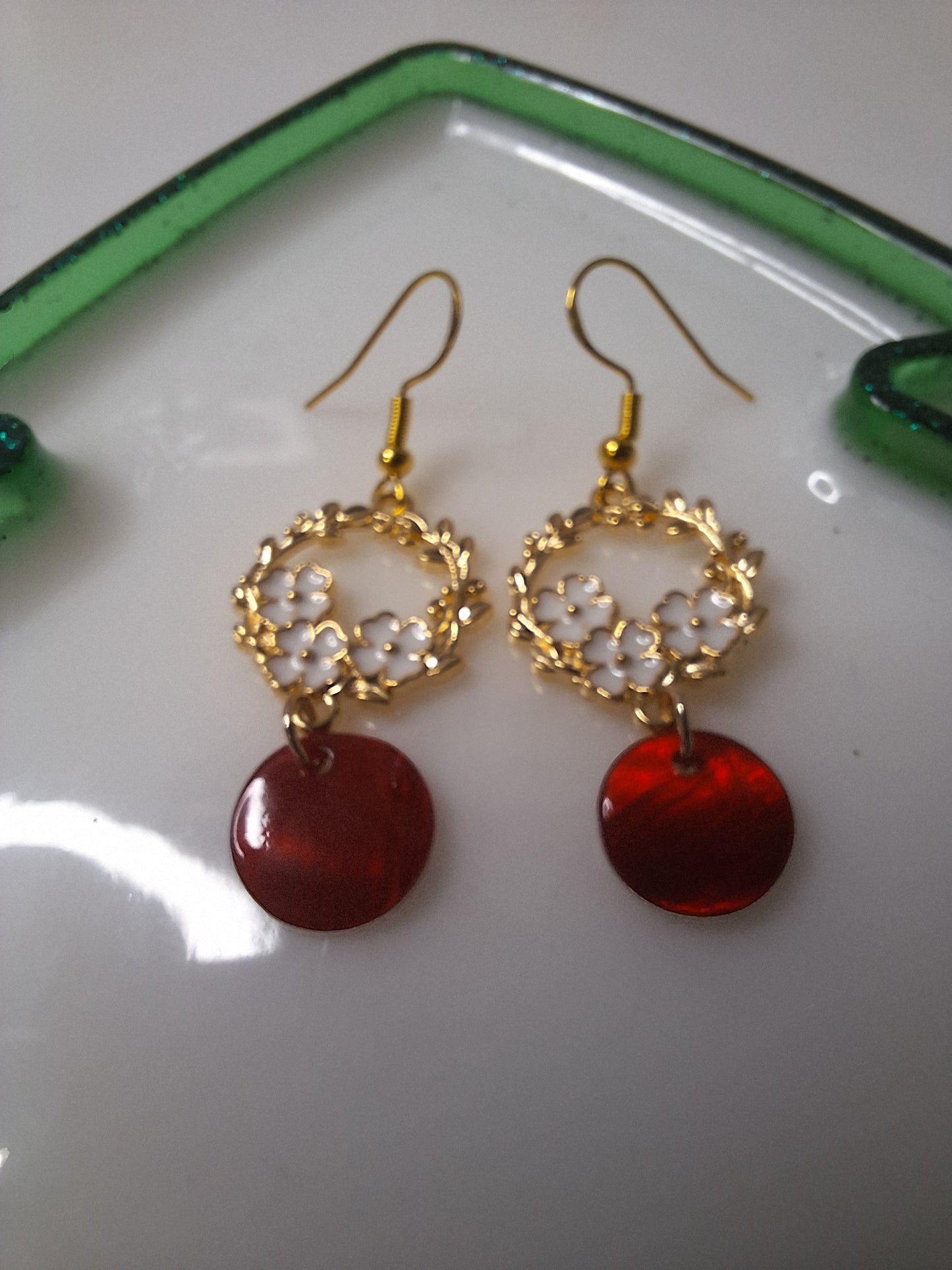 Boucles d'oreilles floral