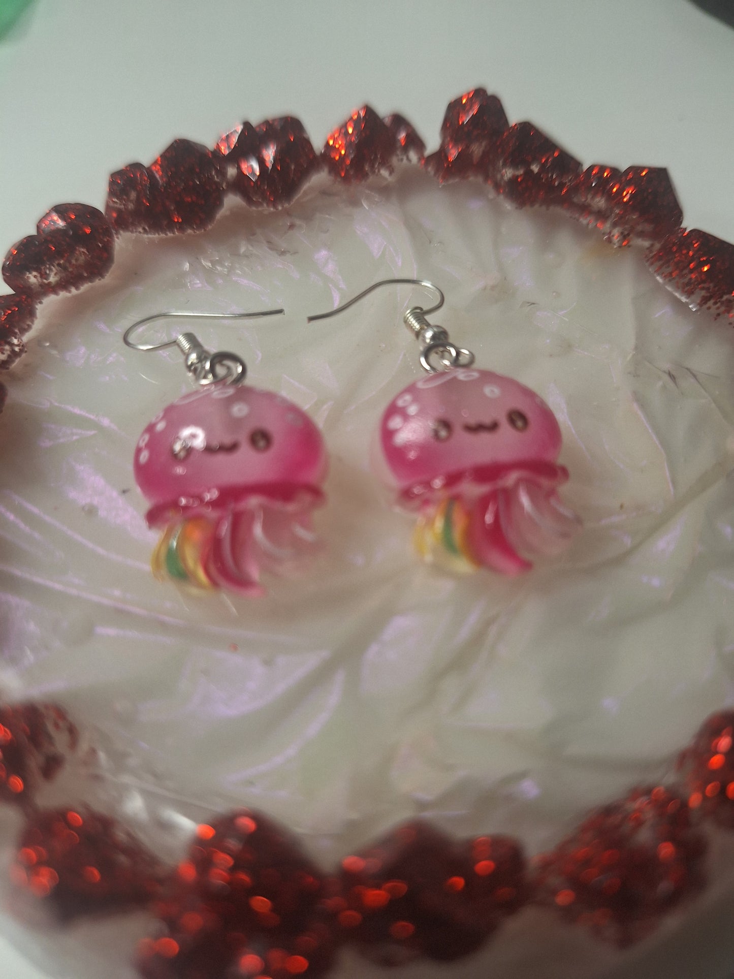 Boucles d'oreilles méduse