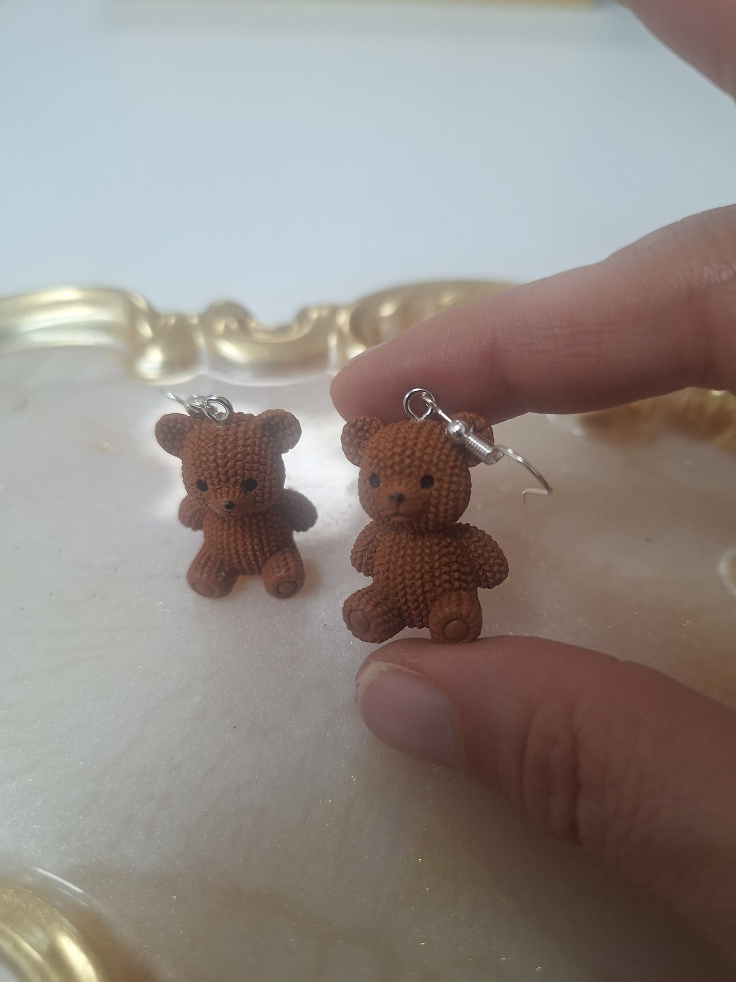 Boucles d'oreilles ourson