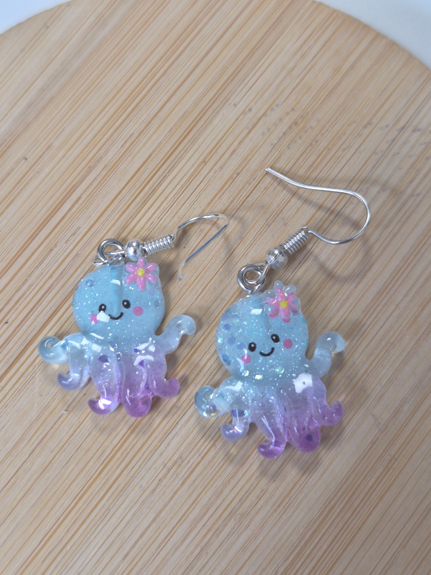 Boucles d'oreilles méduse