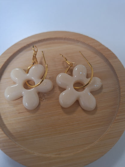 Boucles d oreilles 5 pétales