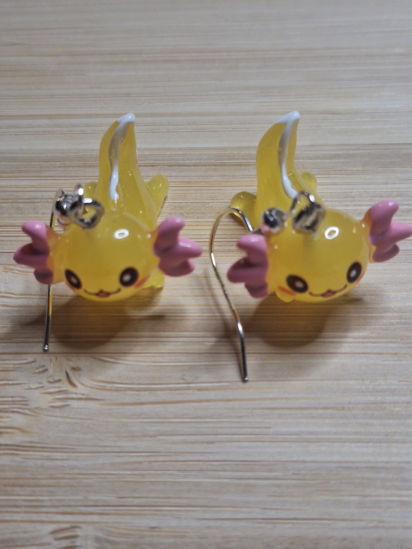 Boucles d'oreilles axolotl
