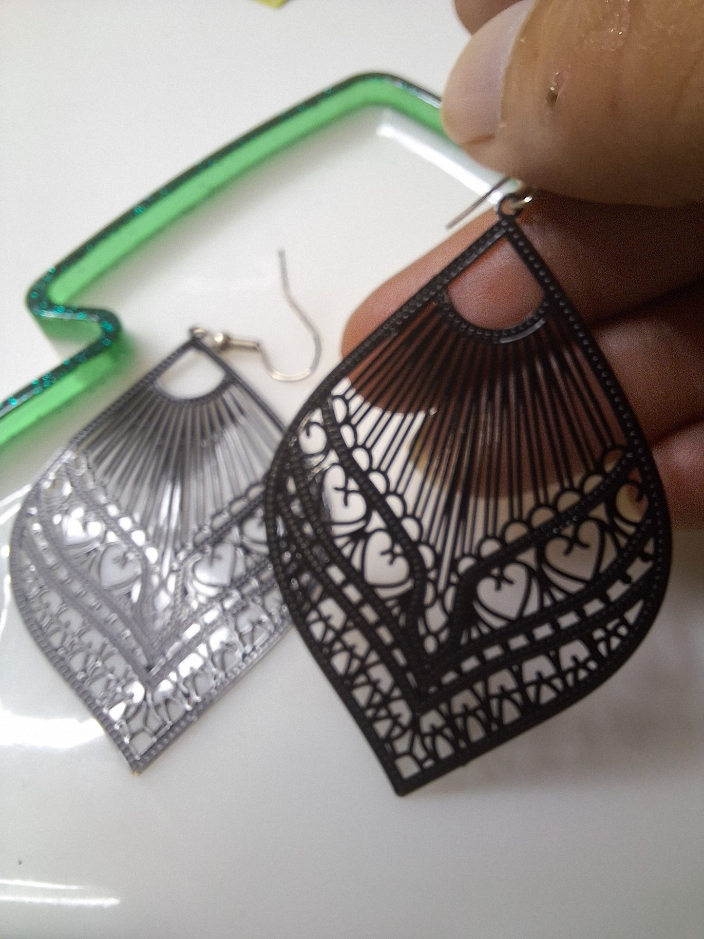 Boucles d oreilles estampe