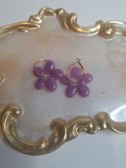 Boucles d oreilles 5 pétales