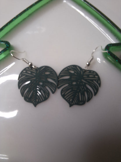 Boucles d'oreilles feuille