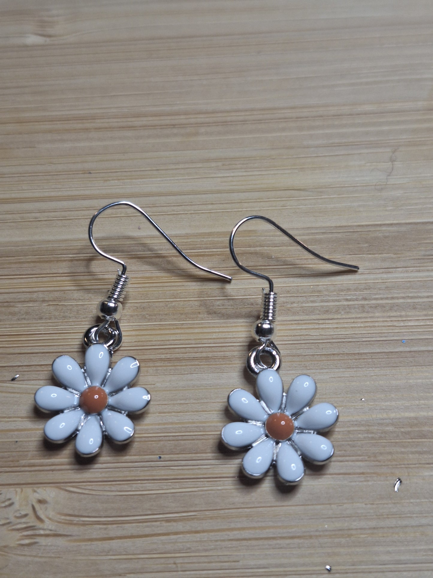 Boucles d'oreilles marguerite