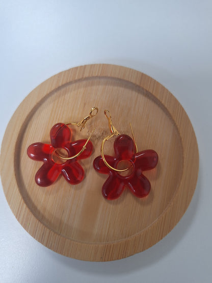 Boucles d oreilles 5 pétales
