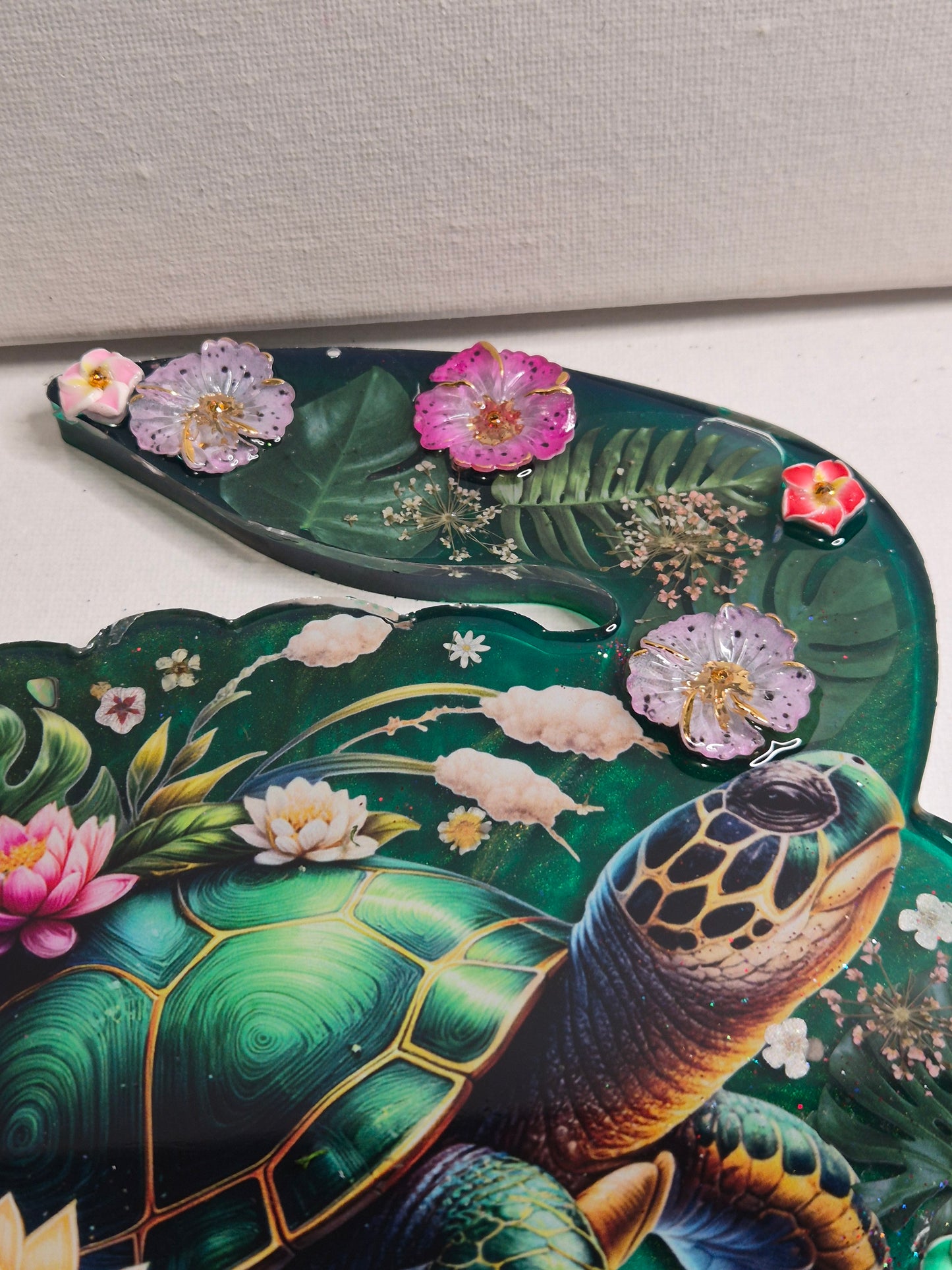 Plateau decoratif tortue