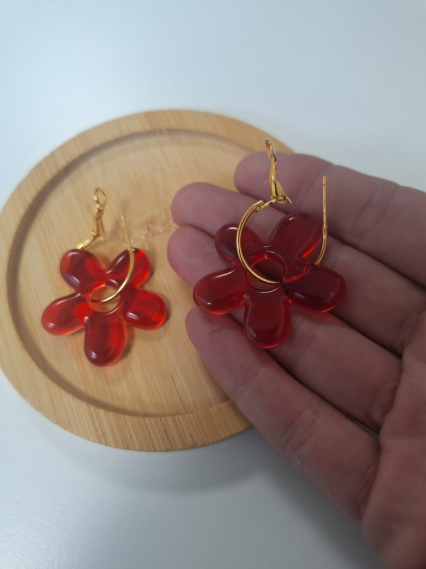 Boucles d oreilles 5 pétales