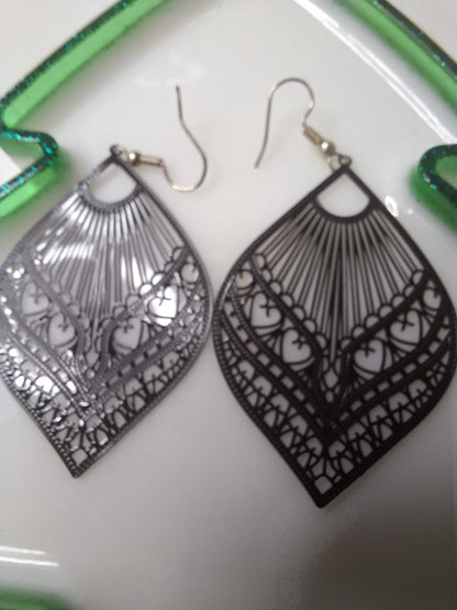 Boucles d oreilles estampe