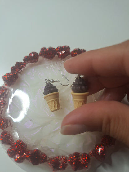 Boucles d'oreilles glace