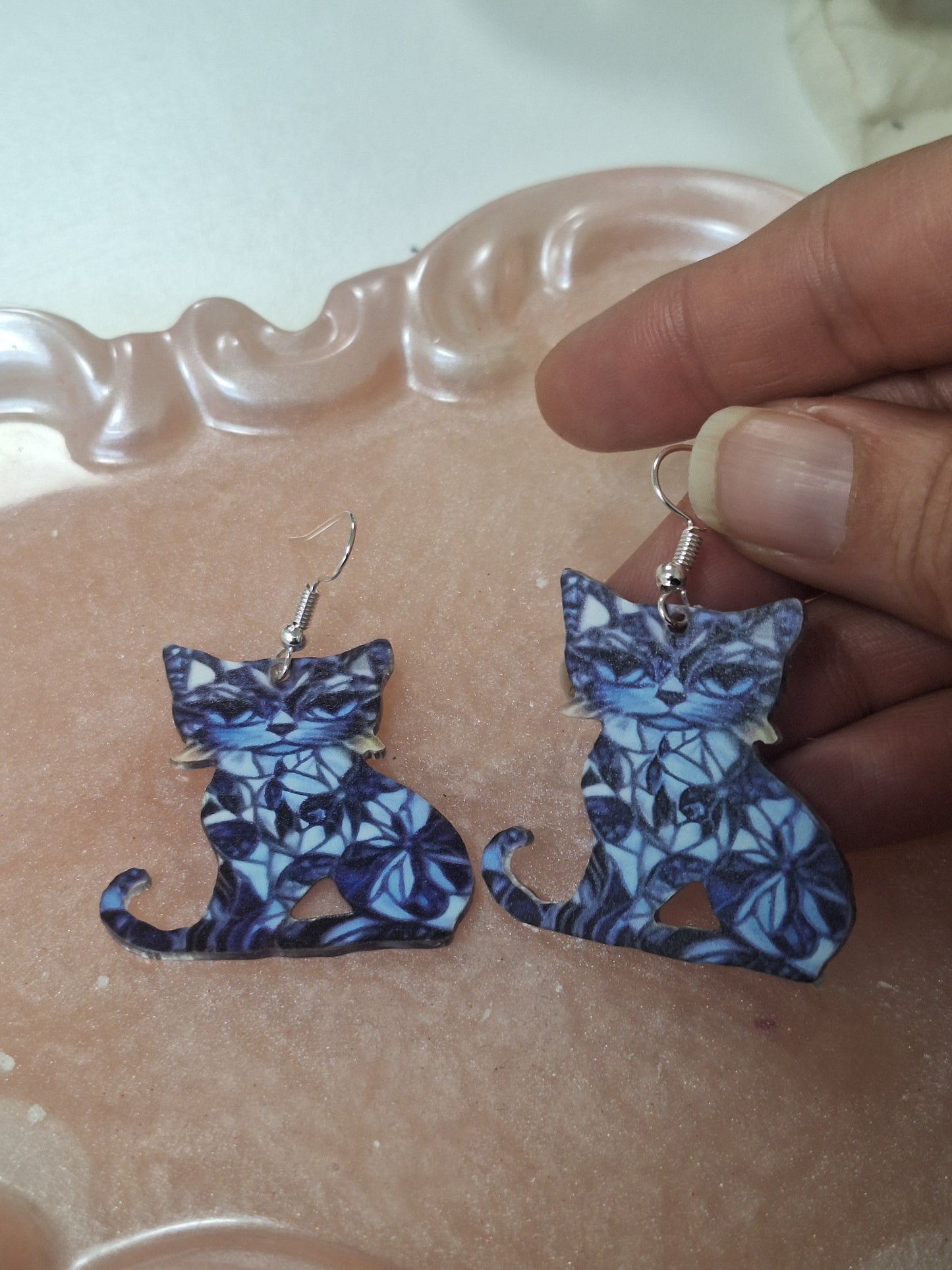 Boucles d'oreilles chat