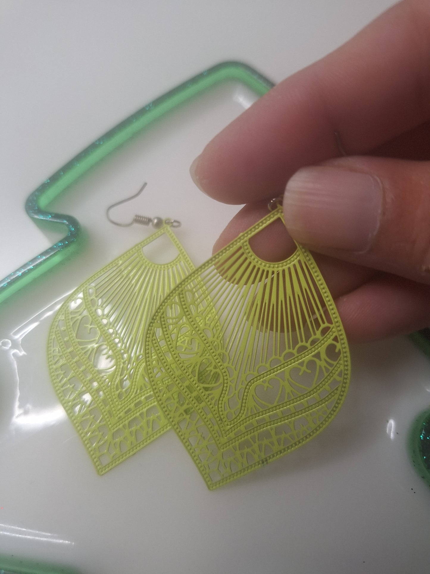 Boucles d oreilles estampe