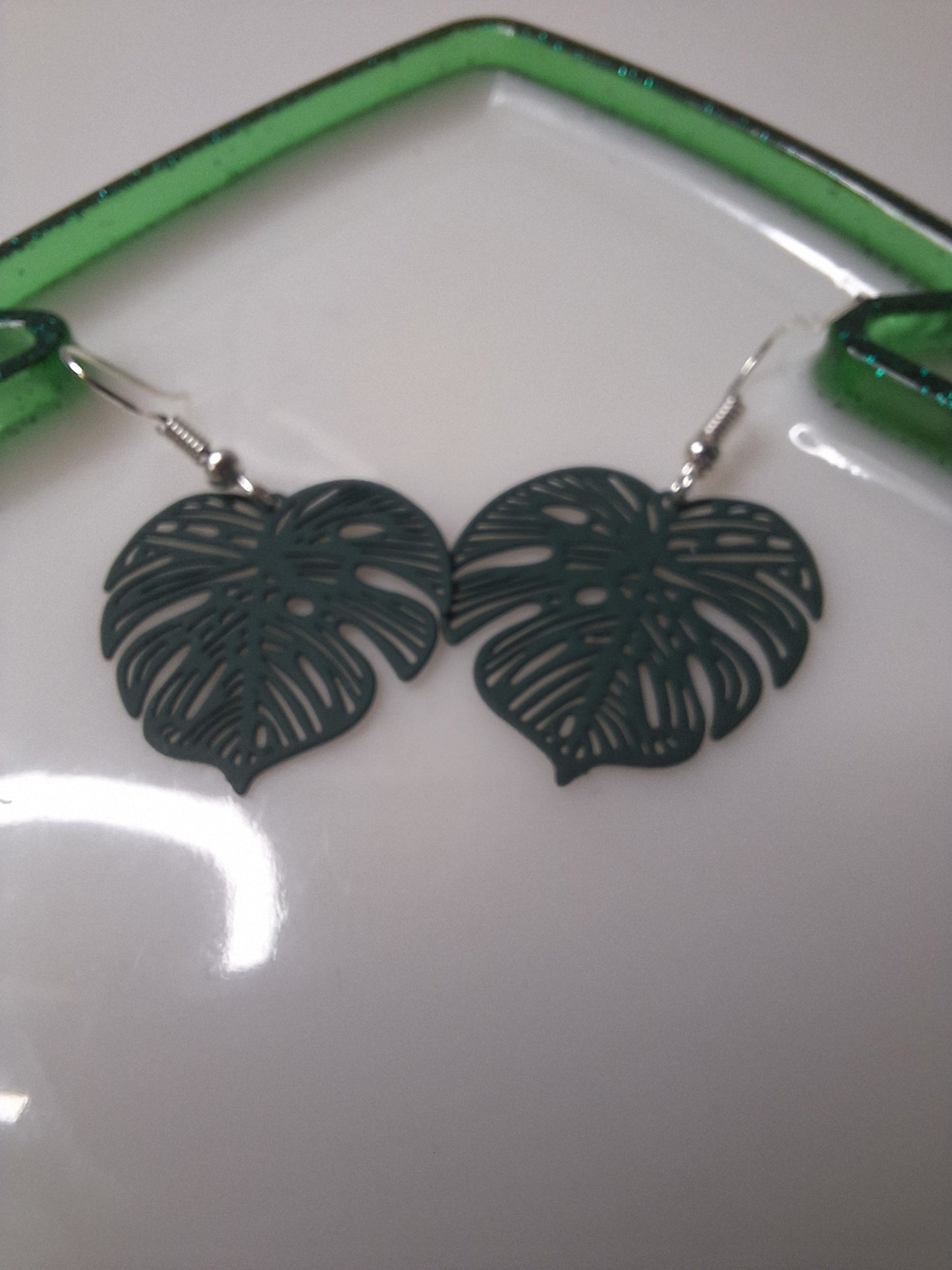 Boucles d'oreilles feuille
