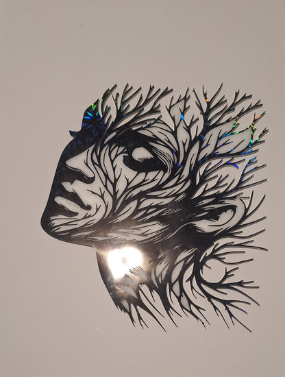 Deco murale visage