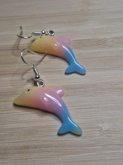 Boucles d'oreilles dauphin