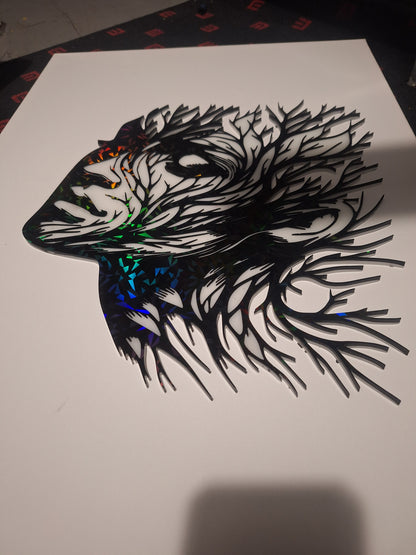 Deco murale visage