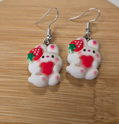 Boucles d'oreilles lapin