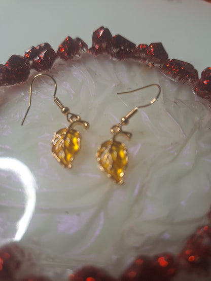 Boucles d'oreilles feuille