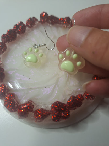 Boucles d'oreilles patte de chat