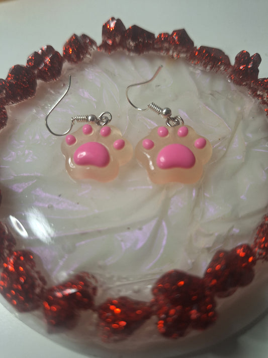 Boucles d'oreilles patte de chat