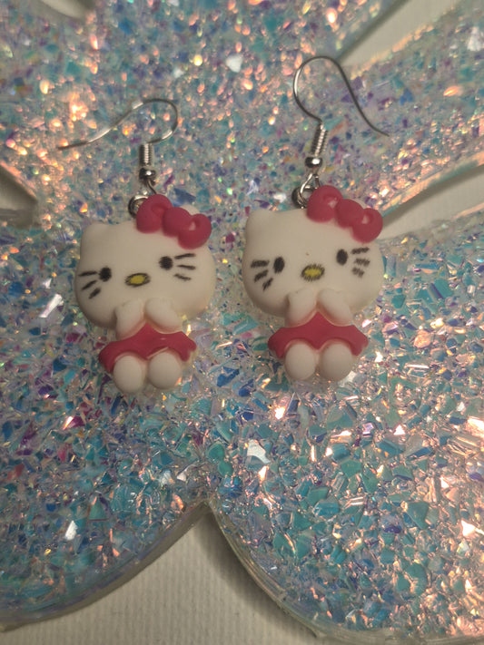 Boucle d oreille hello kitty