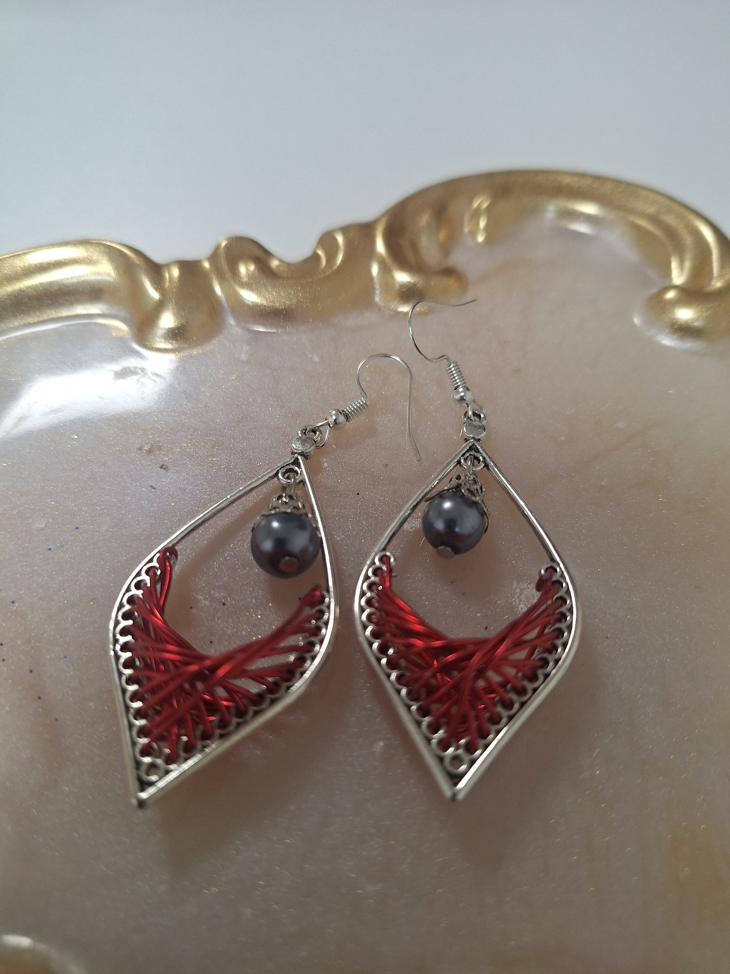Boucles d'oreilles tressées