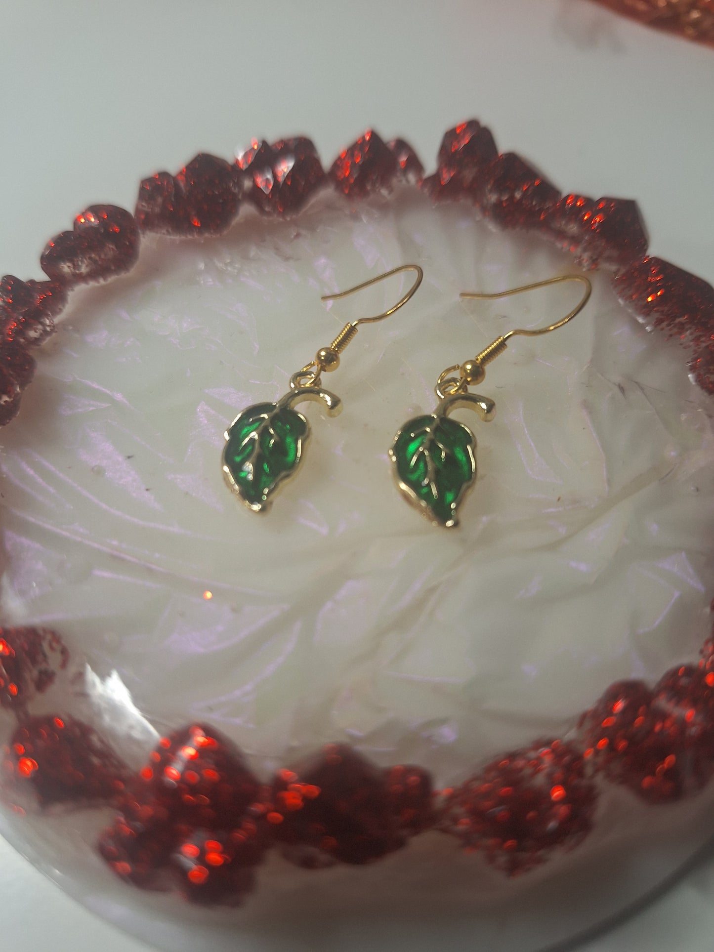 Boucles d'oreilles feuille