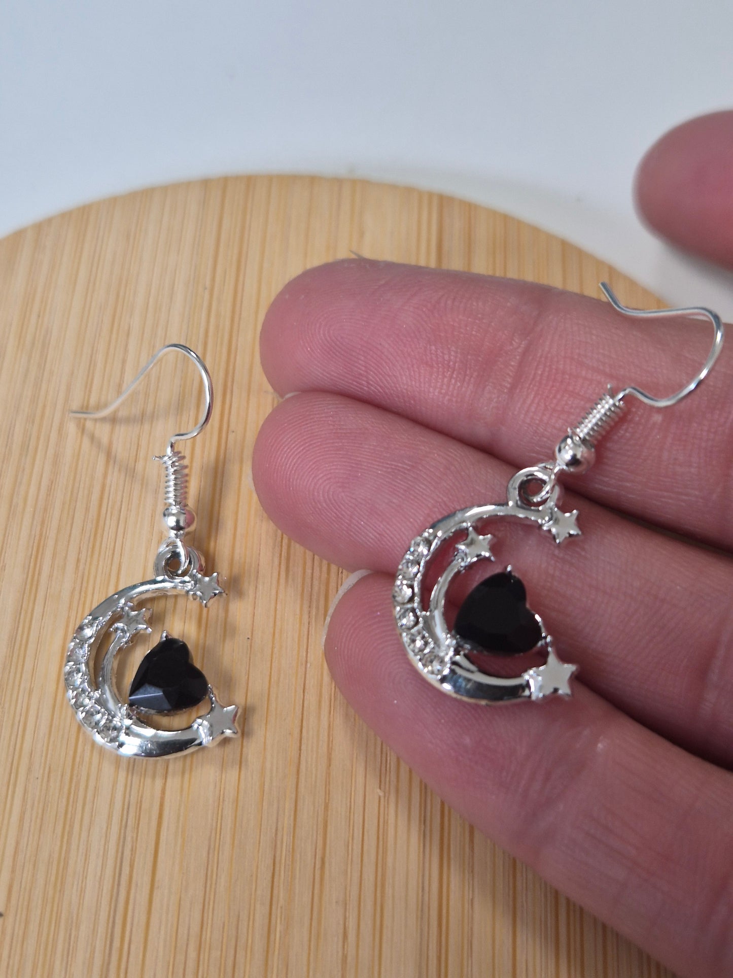 Boucles d'oreilles lune