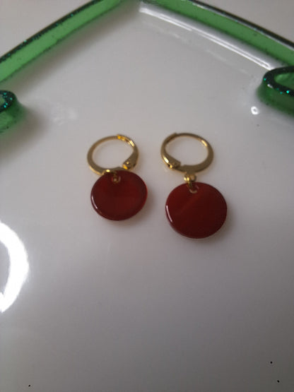 Boucles d'oreilles pastille