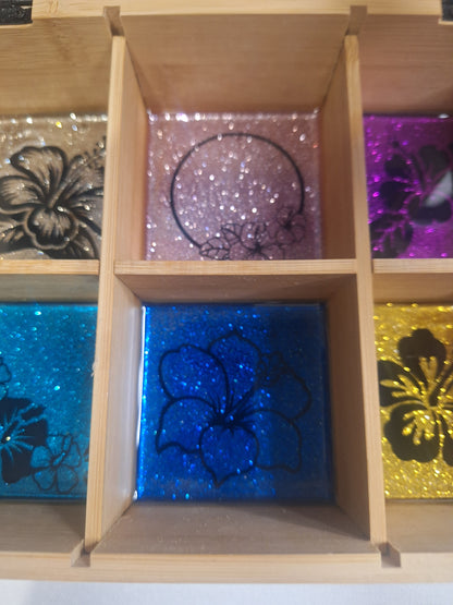 Boite de rangement hibiscus