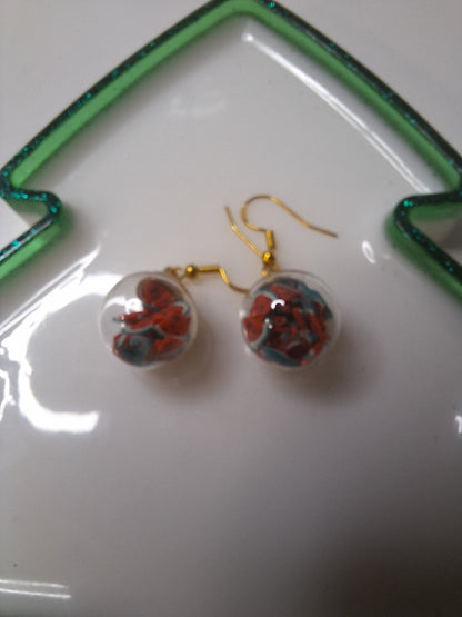 Boucles d oreilles globe fruit