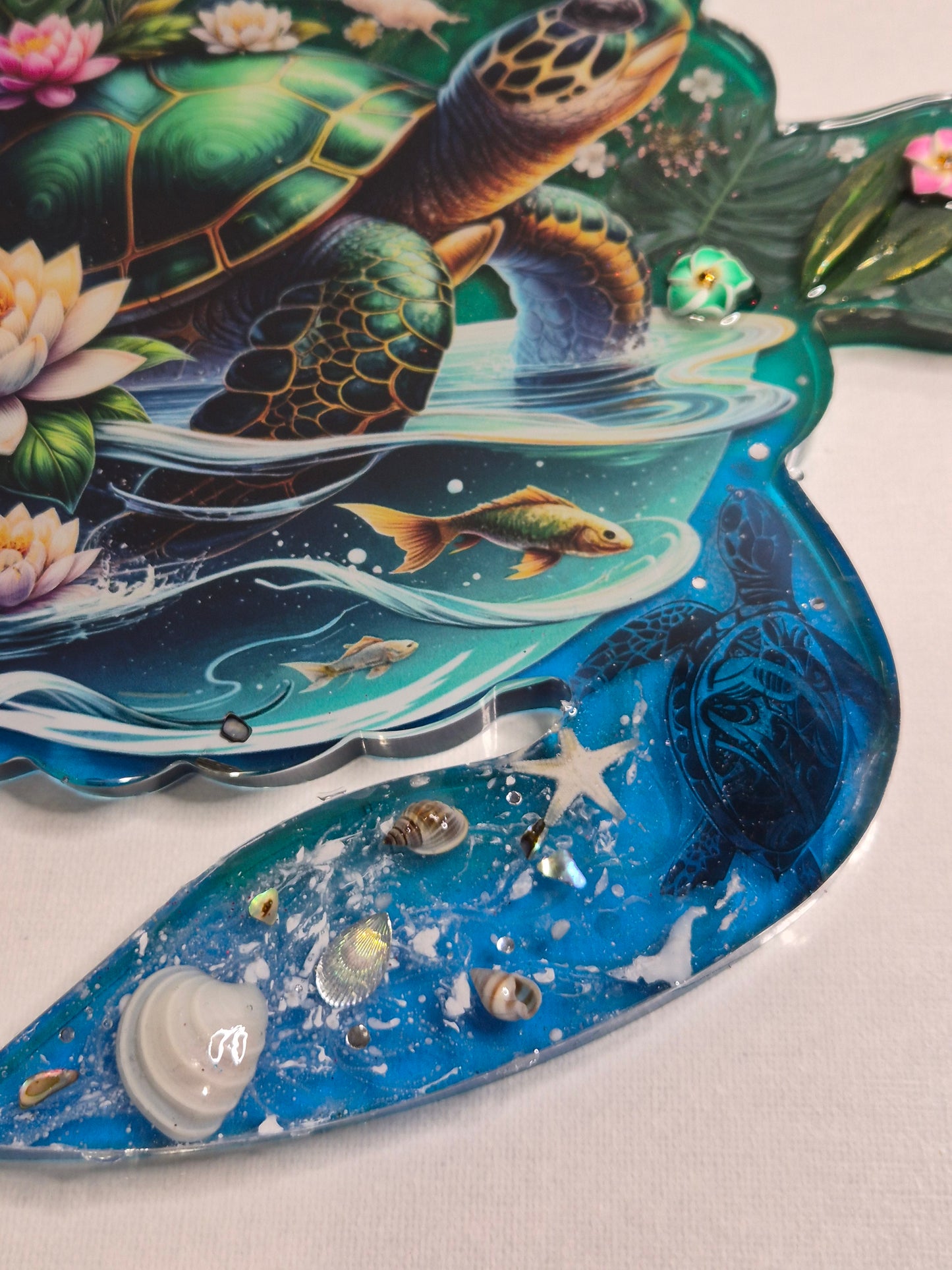 Plateau decoratif tortue