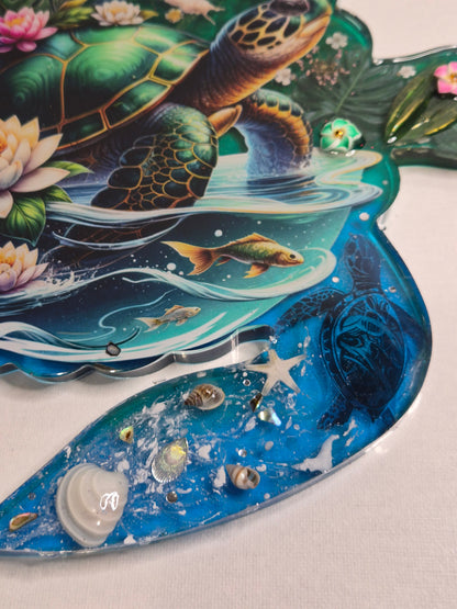 Plateau decoratif tortue