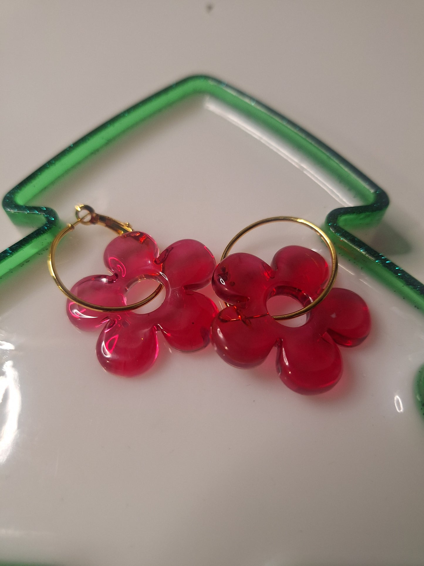Boucles d'oreilles pampille marguerite