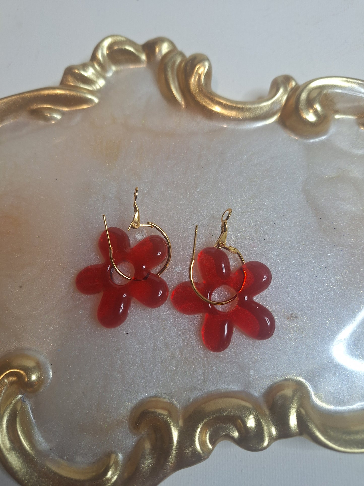 Boucles d oreilles 5 pétales