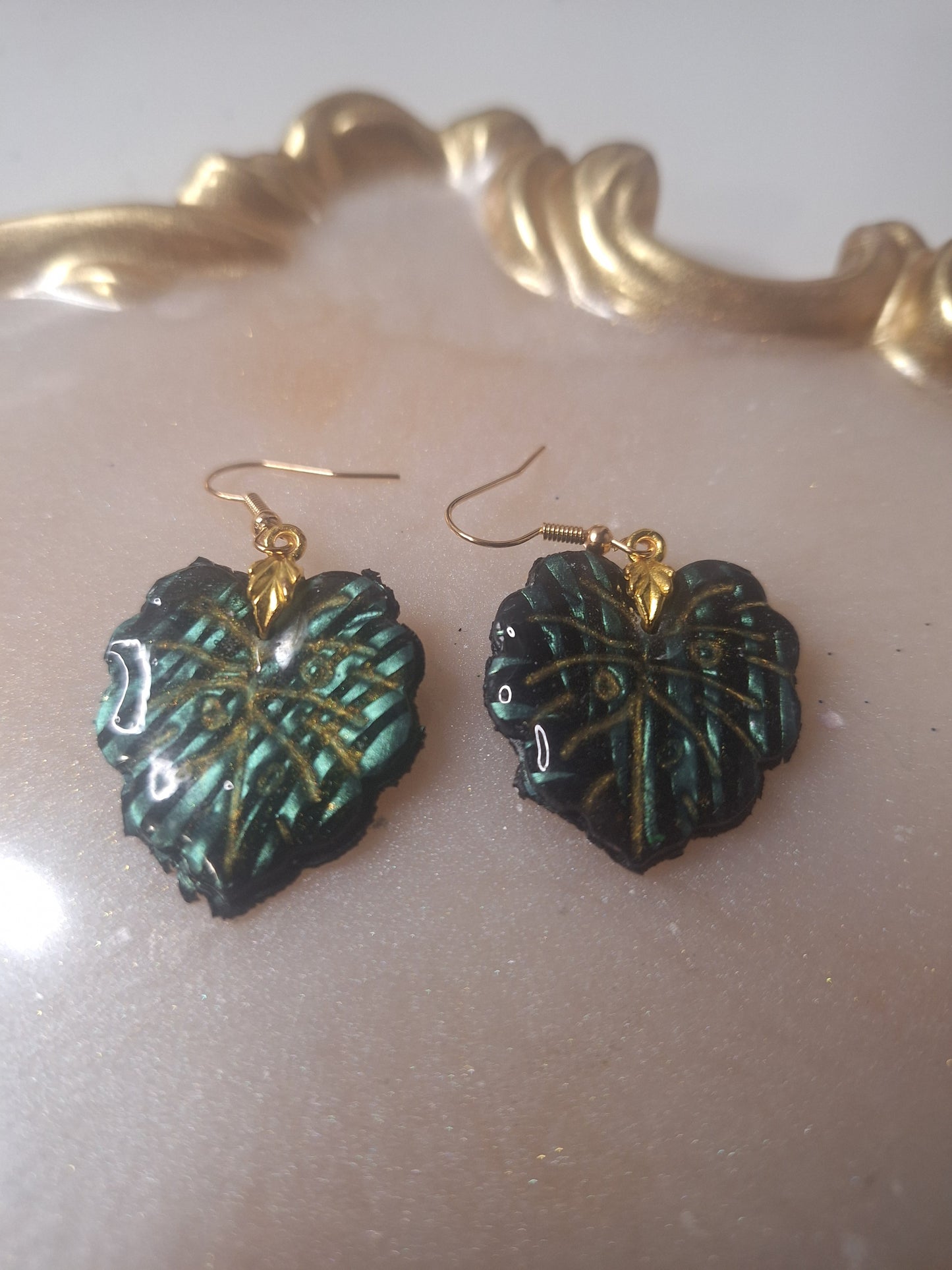 Boucles d'oreilles feuilles