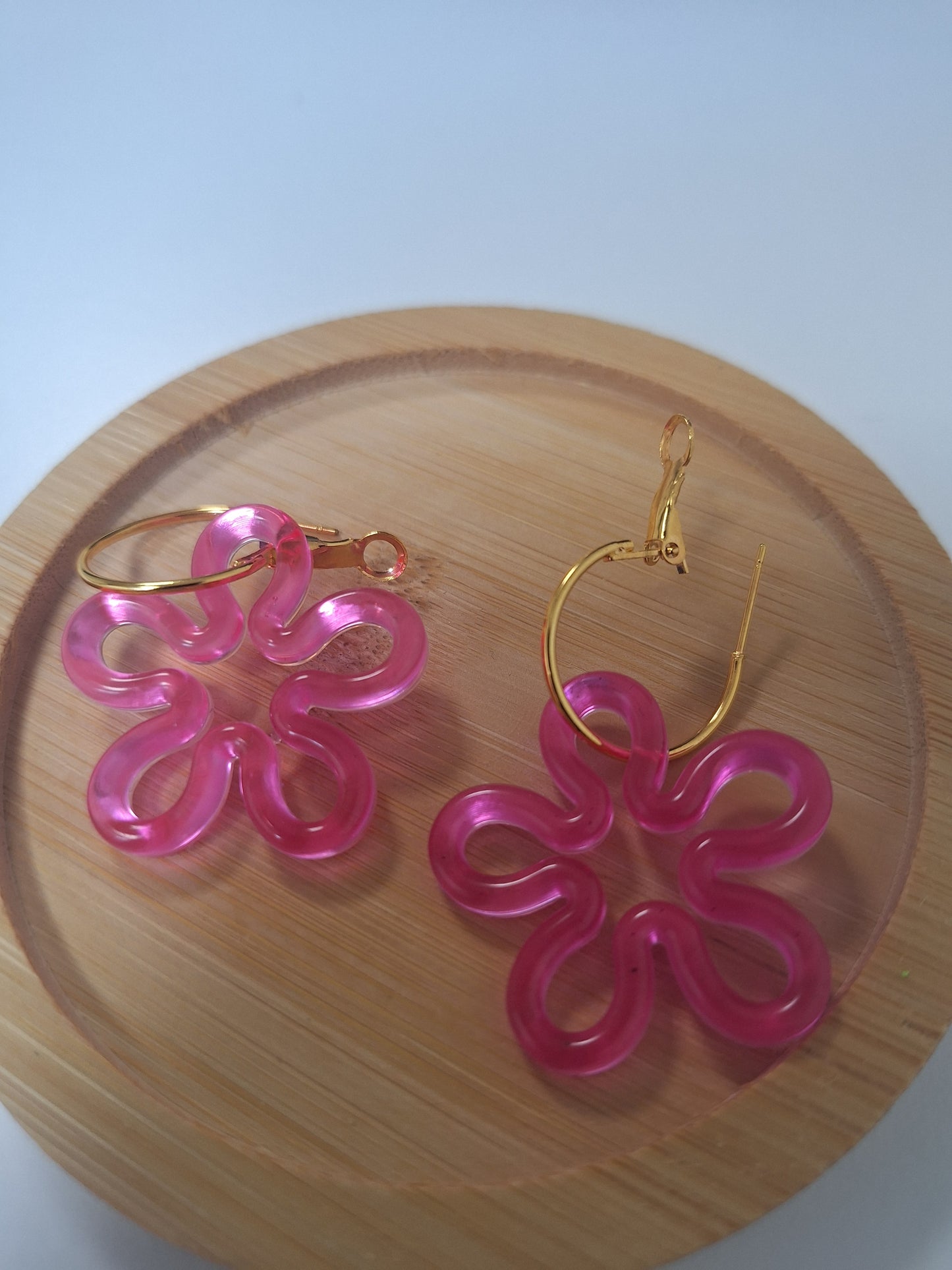 Boucles d'oreilles pampille fleur