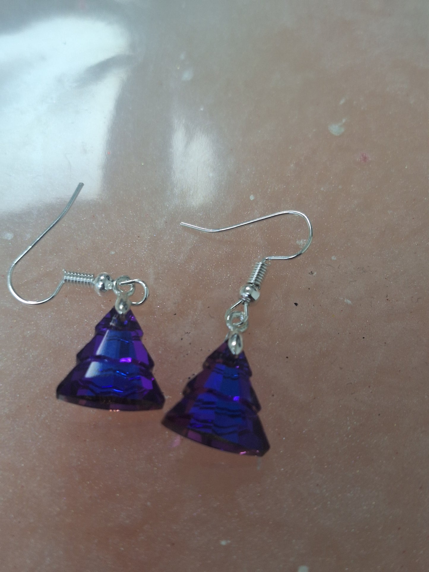 Boucles d'oreilles sapin de Noël