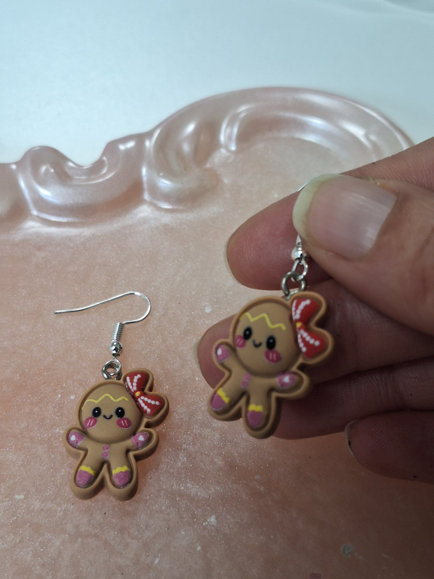 Boucles d'oreilles pain d épices